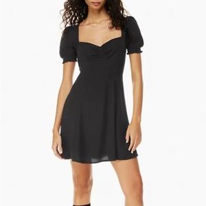 Aritzia Sunday Best Tinsley Dress NWT Size 2 Black Mini LBD
